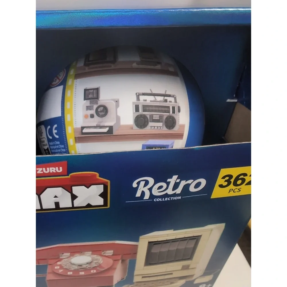ZURU MAX Retro Collection Building Set 362 Pcs Rotary Phone & Computer 8+ Bricks